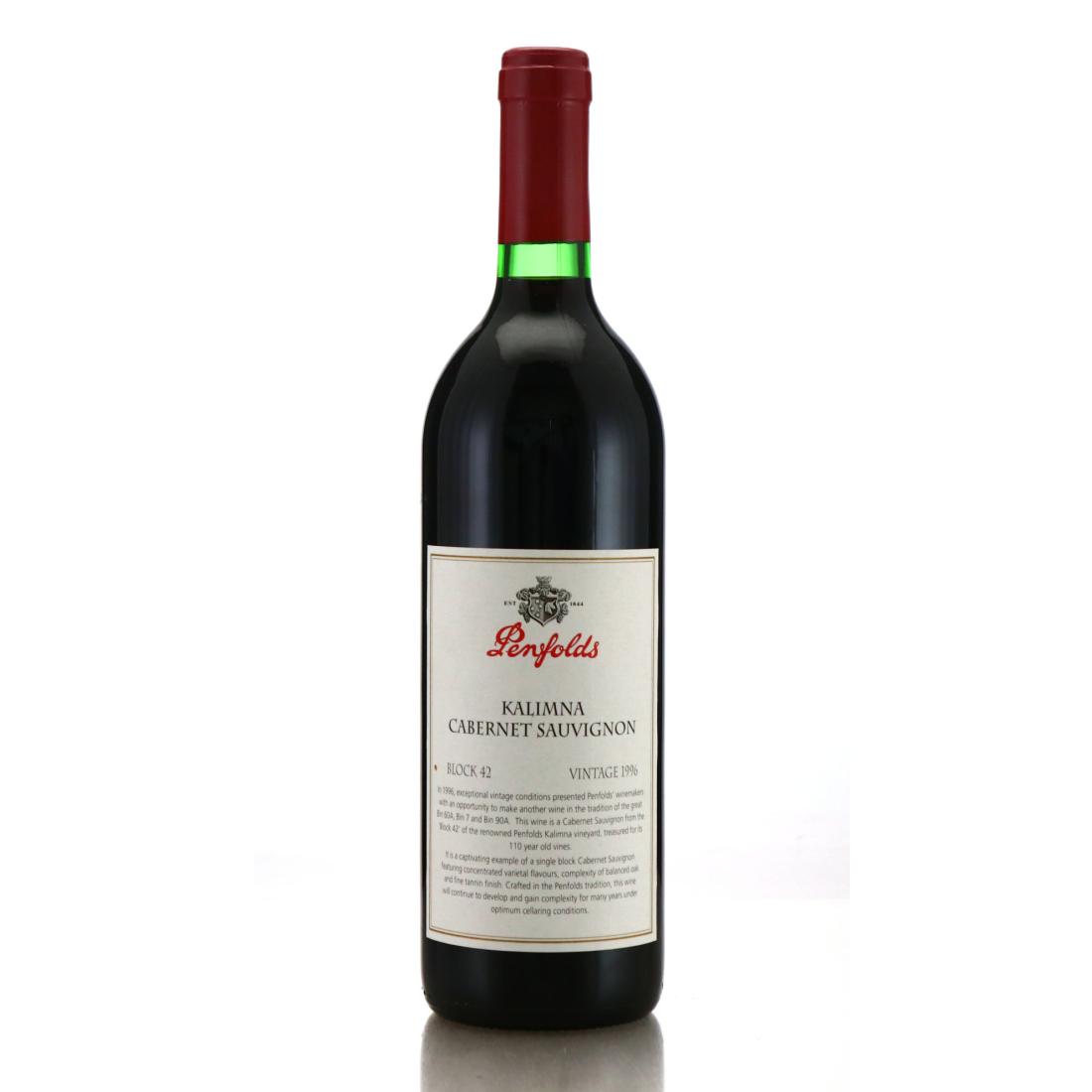 Image for Penfolds Block 42 Kalimna Cabernet Sauvignon 1996 Barossa