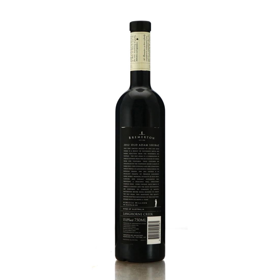 Image for Bremerton Old Adam Shiraz 2012 Langhorne Creek