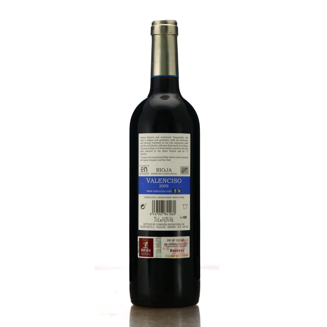 Image for Valenciso 2009 Rioja Reserva
