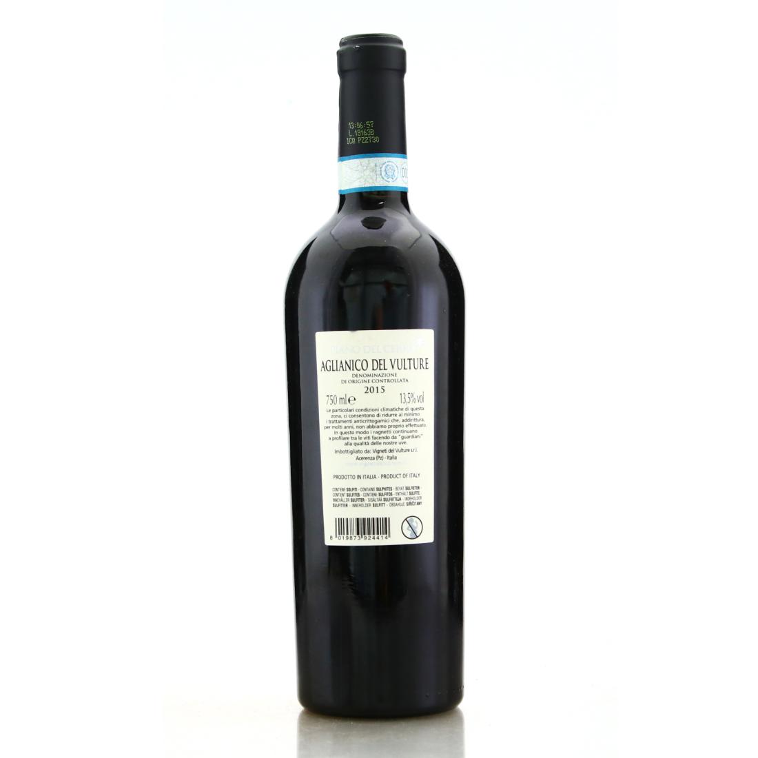 Image for Vigneti del Vulture Piano del Cerro Aglianico 2015 Aglianico Del Vulture