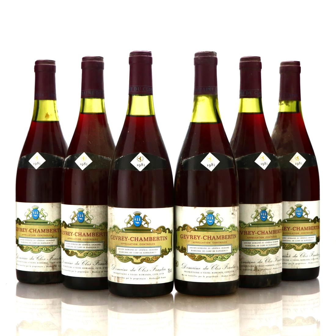 Image for Dom. Du Clos Frantin 1983 Gevrey-Chambertin