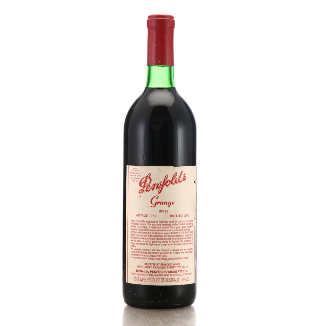 Penfolds Grange Bin 95 1989 South Australia