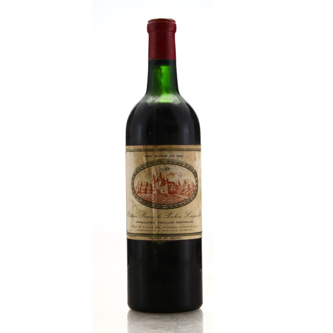 Image for Ch. Pichon-Longueville au Baron de Pichon-Longueville 1962 Pauillac 2eme-Cru