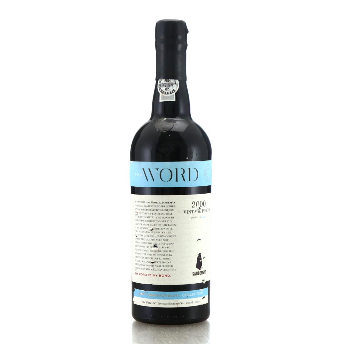 Image for Sandeman The Word 2000 Vintage Port