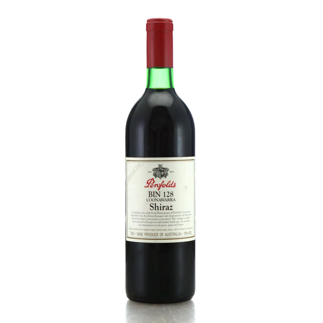Image for Penfolds Coonawarra Bin 128 Shiraz 1992 South Australia