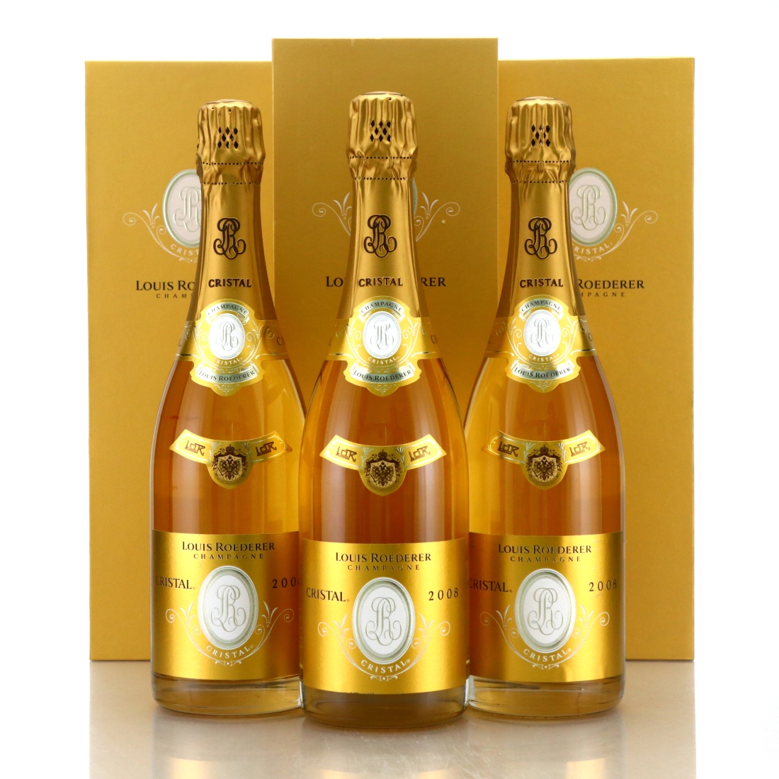 Louis Roederer Cristal 2008 Vintage Champagne 3x75cl