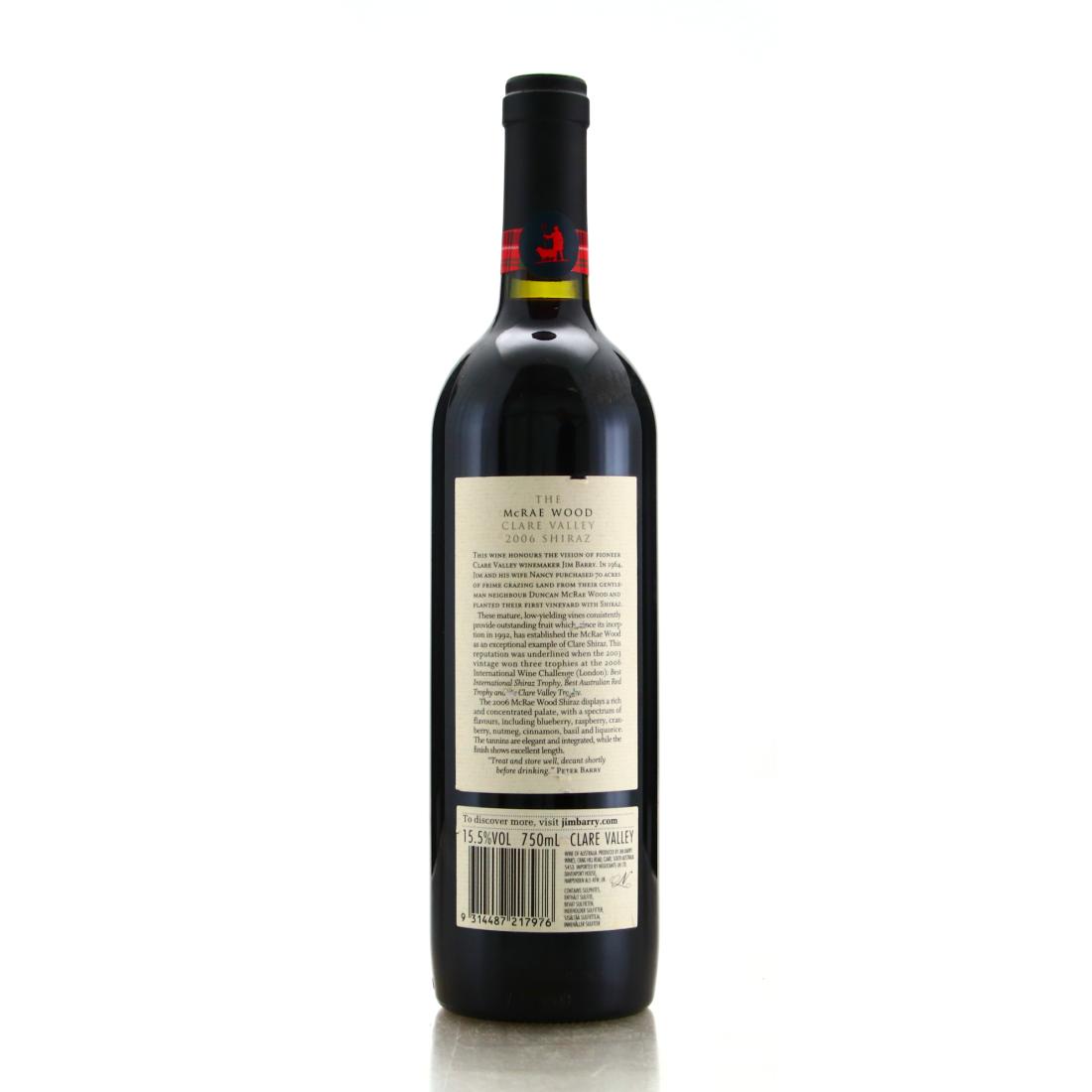 Image for Jim Barry The McRae Wood Shiraz 2006 Clare Valley