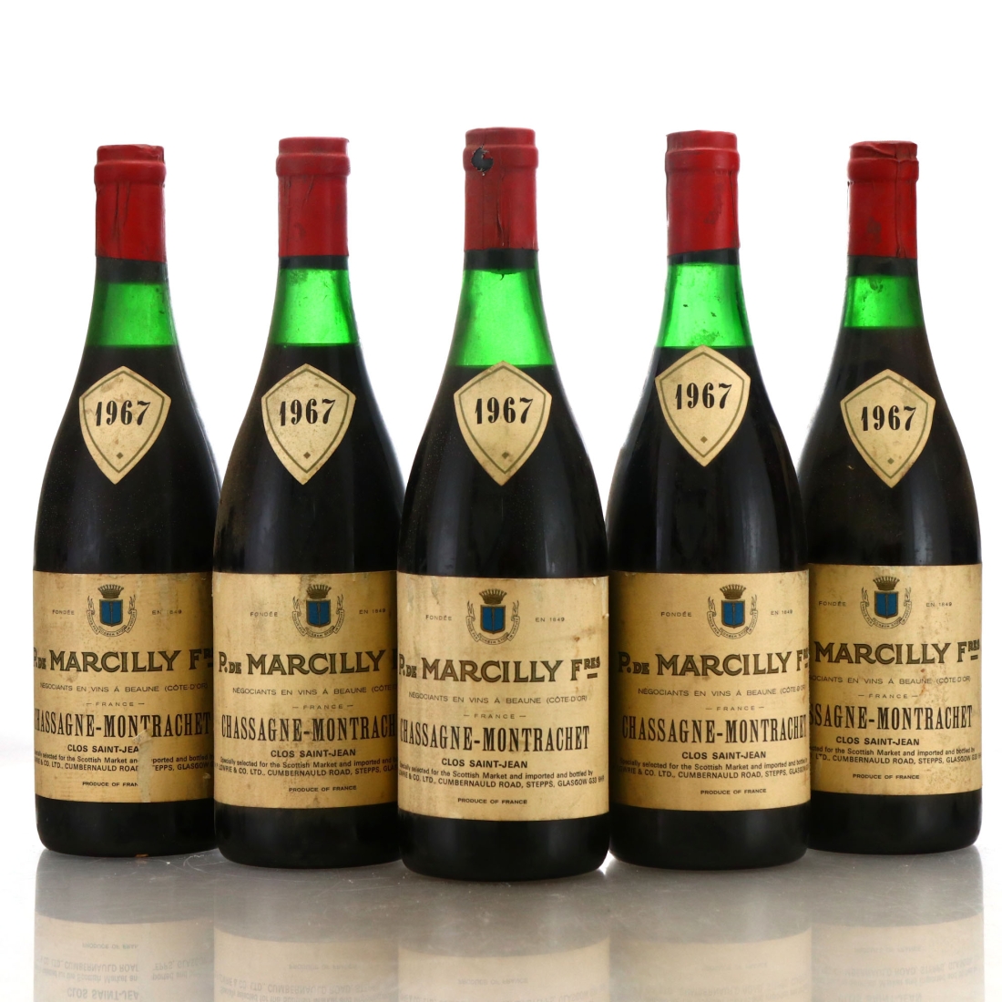 P. De Marcilly Clos St.Jean 1967 Chassagne-Montrachet 5x75cl