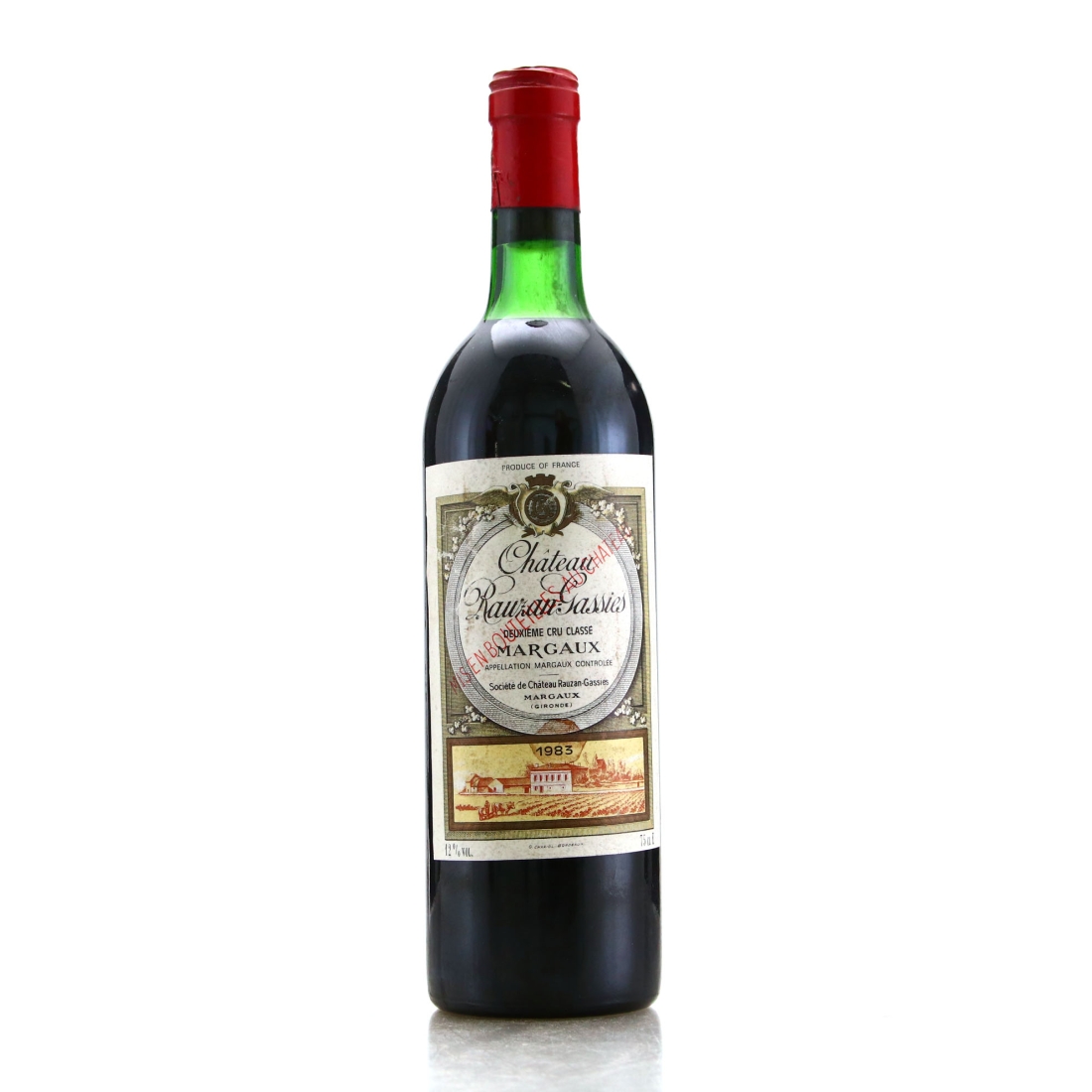 Ch. Rauzan-Gassies 1983 Margaux 2eme-Cru