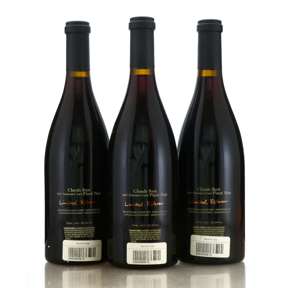 Image for Clouds Rest Pinot Noir 2007 Sonoma Coast