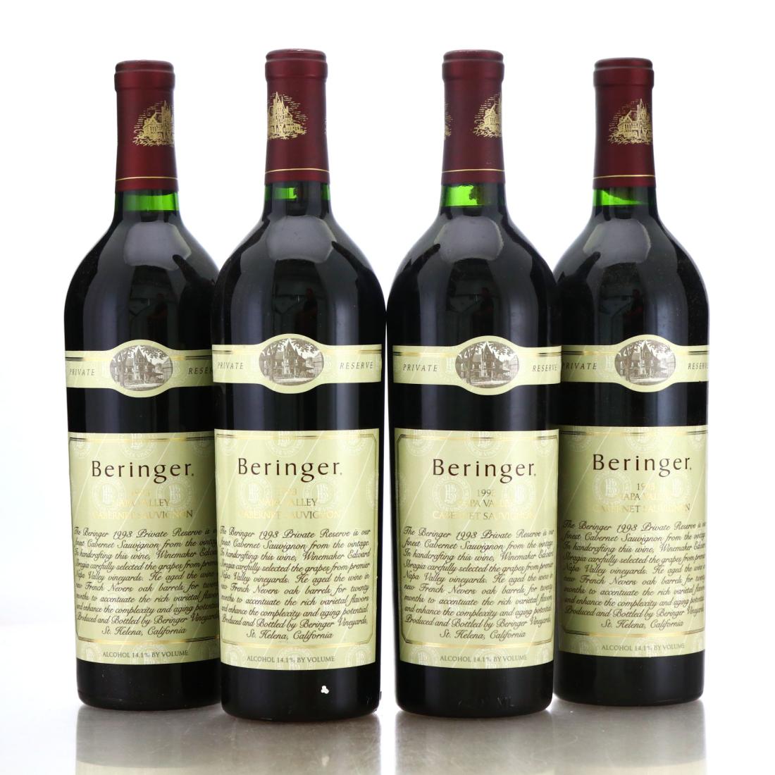 Image for Beringer Private Reserve Cabernet Sauvignon 1993 Napa Valley