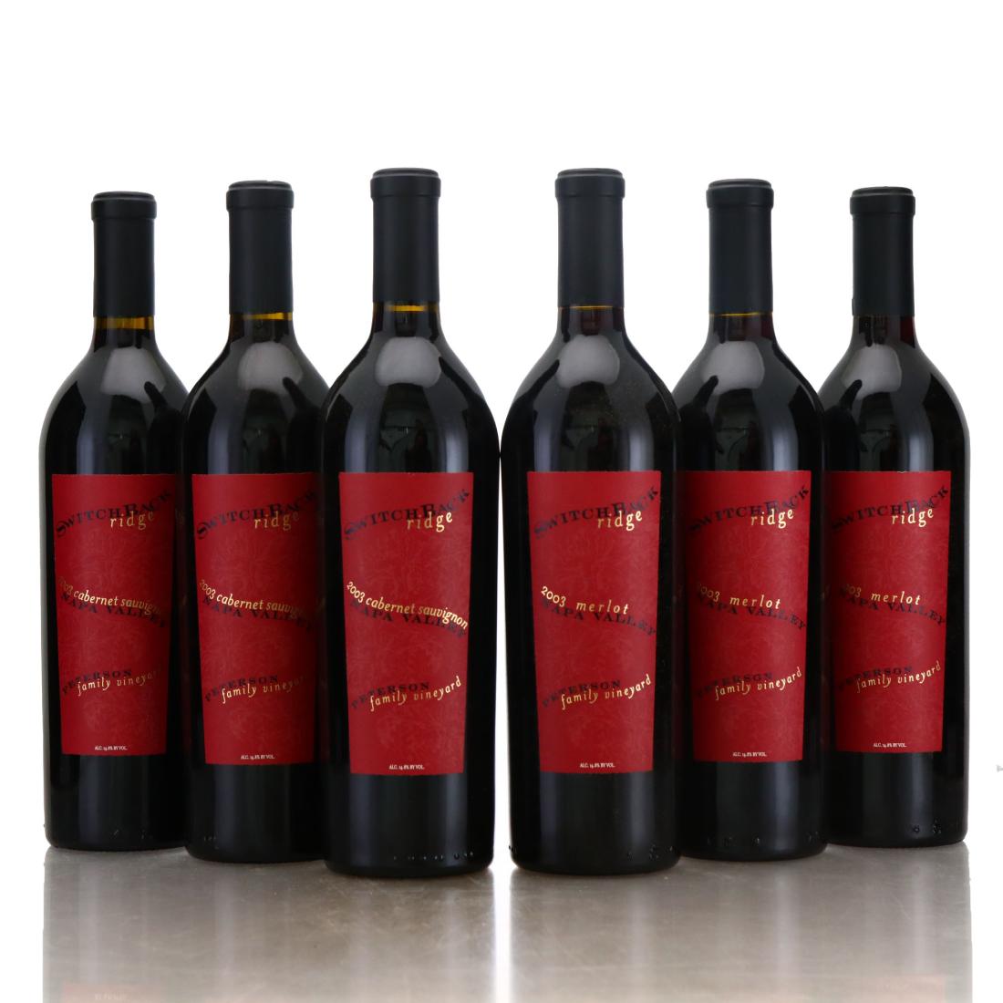 Image for Switchback Ridge Peterson Family Vineyard Cabernet Sauvignon 2003 Napa Valley