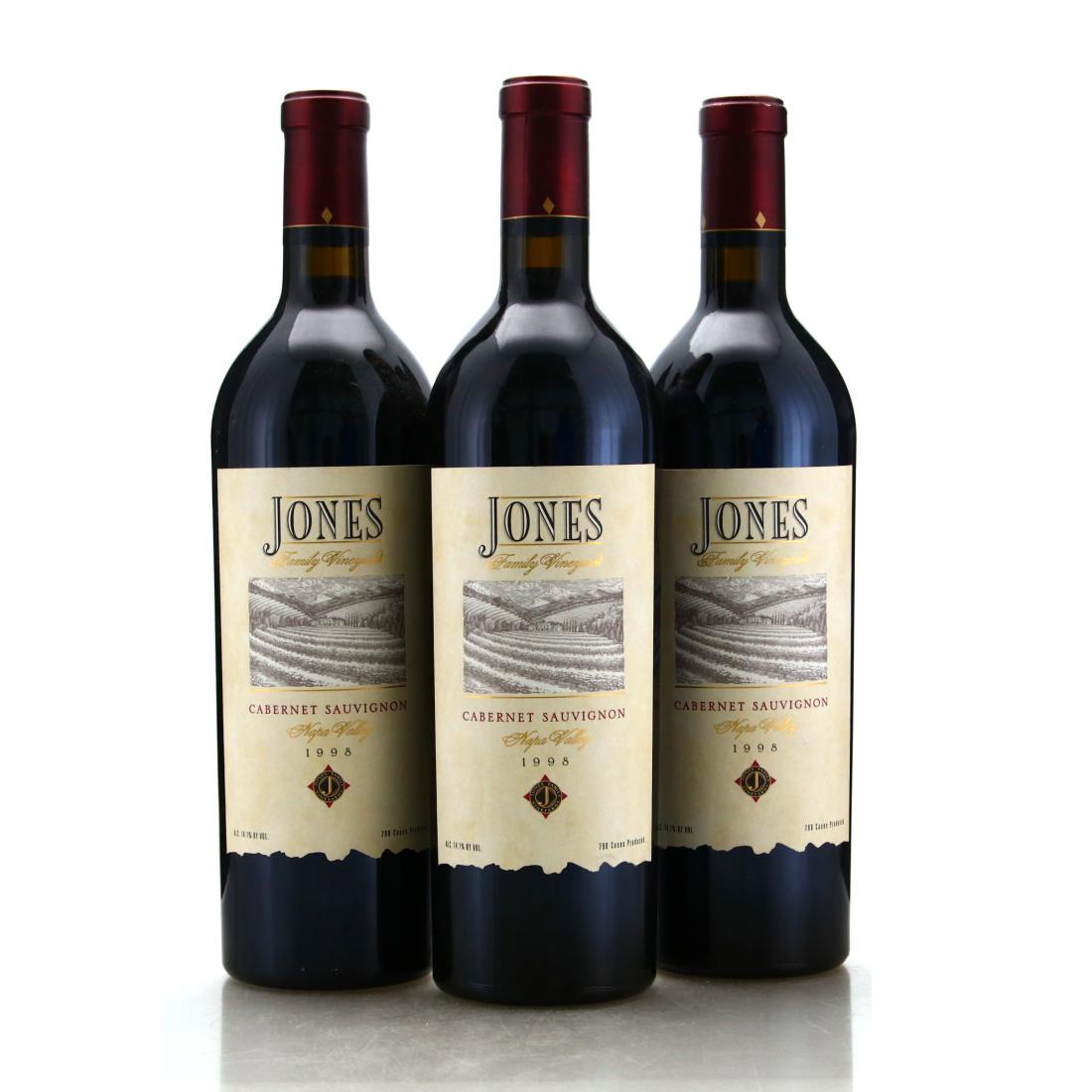 Image for Jones Family Vineyards Cabernet Sauvignon 1998 Napa Valley