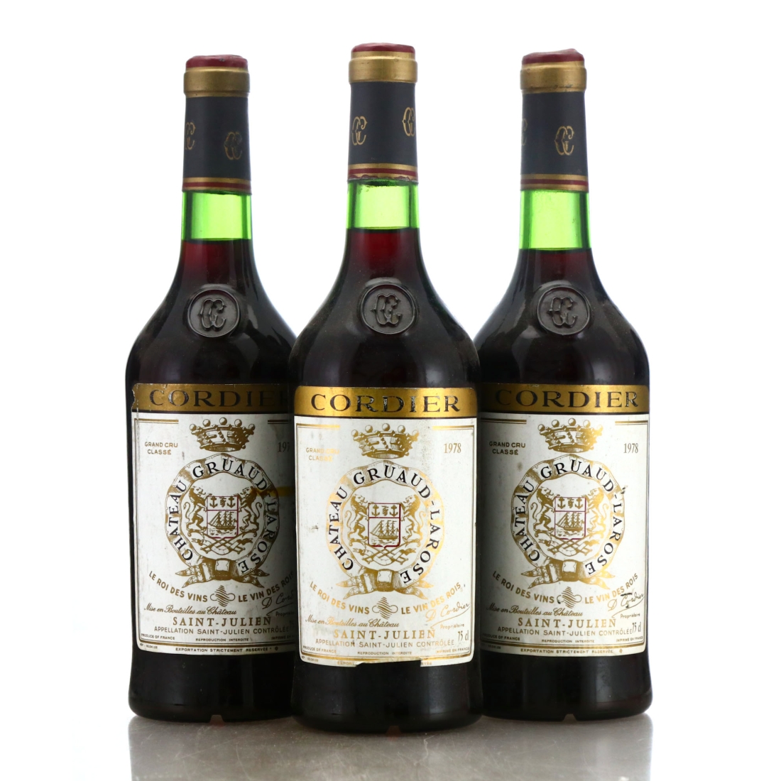 Ch. Gruaud-Larose 1978 St-Julien 2eme-Cru 3x75cl / Cordier