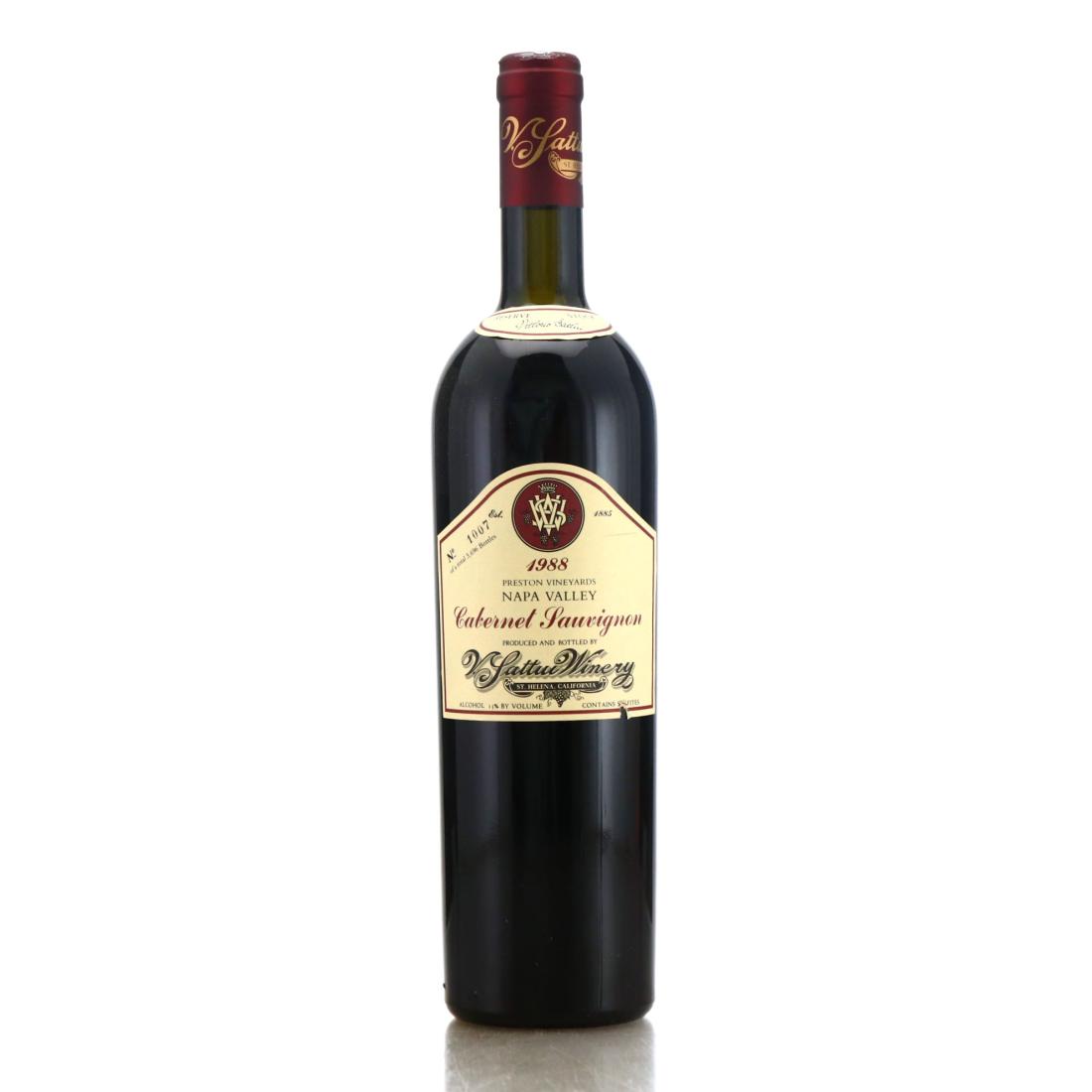 Image for V. Sattui Winery Preston Vineyards Cabernet Sauvignon 1988 Napa Valley