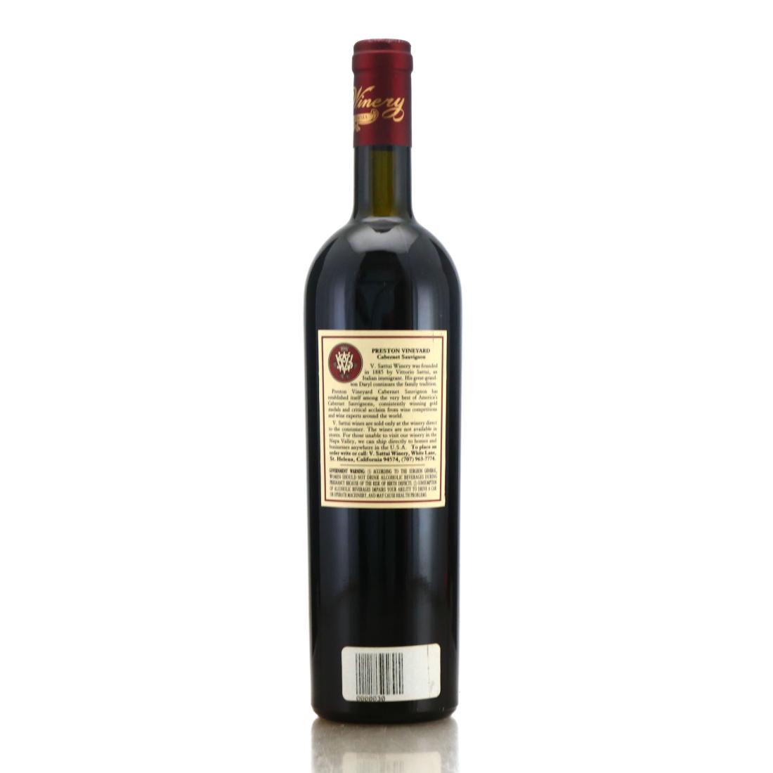 Image for V. Sattui Winery Preston Vineyards Cabernet Sauvignon 1988 Napa Valley