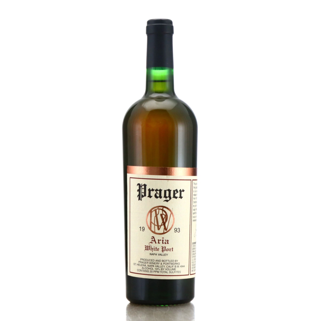 Prager Winery & Port Works Aria 1993 White Port Napa Valley