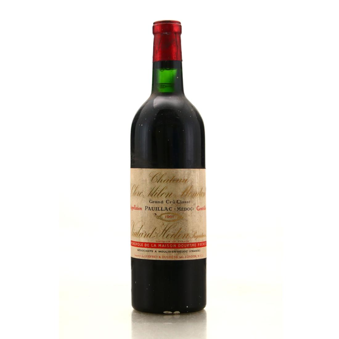 Image for Ch. Clerc Milon Mondon 1961 Pauillac 5eme-Cru