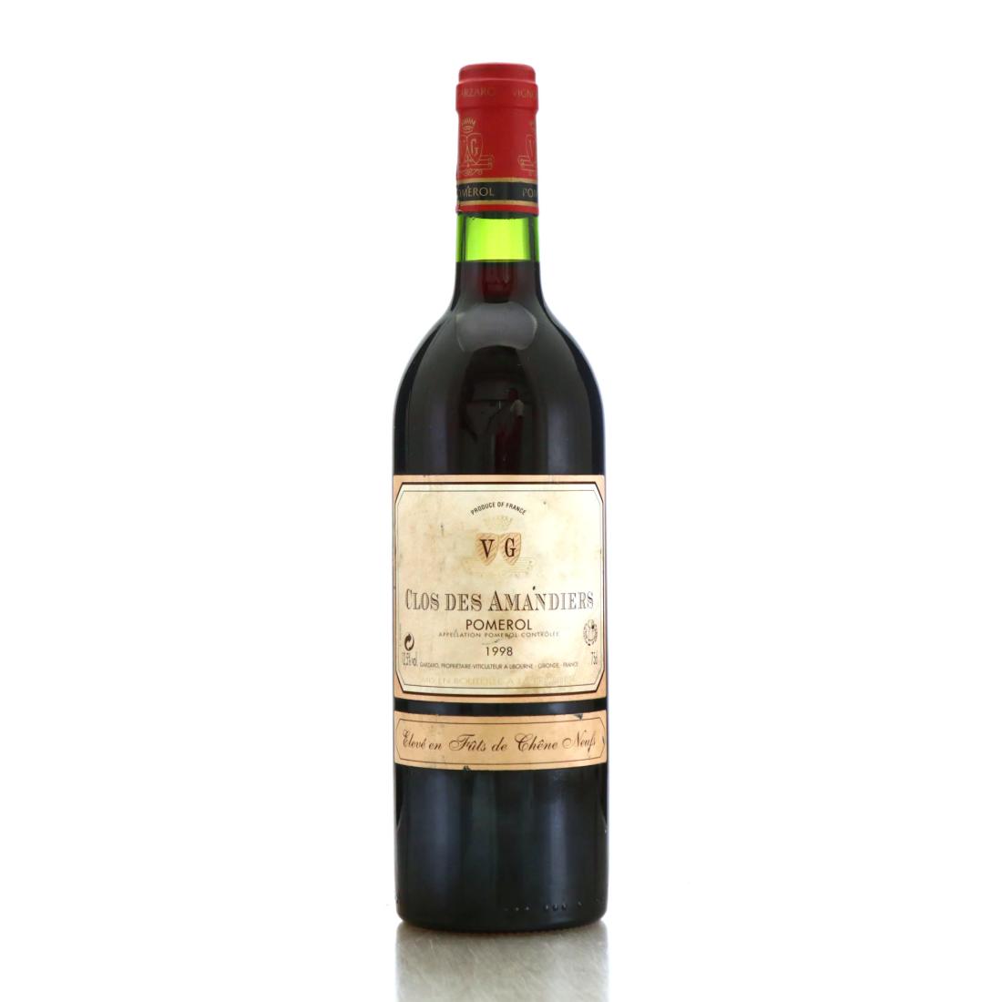 Image for Vignobles Garzaro Le Clos des Amandiers 1998 Pomerol