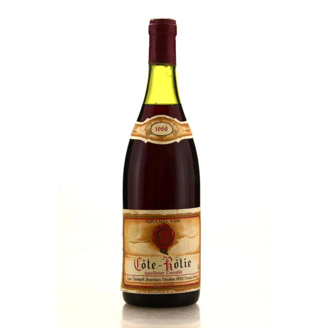 Image for Emile Champet Grand Vin 1986 Cote Rotie