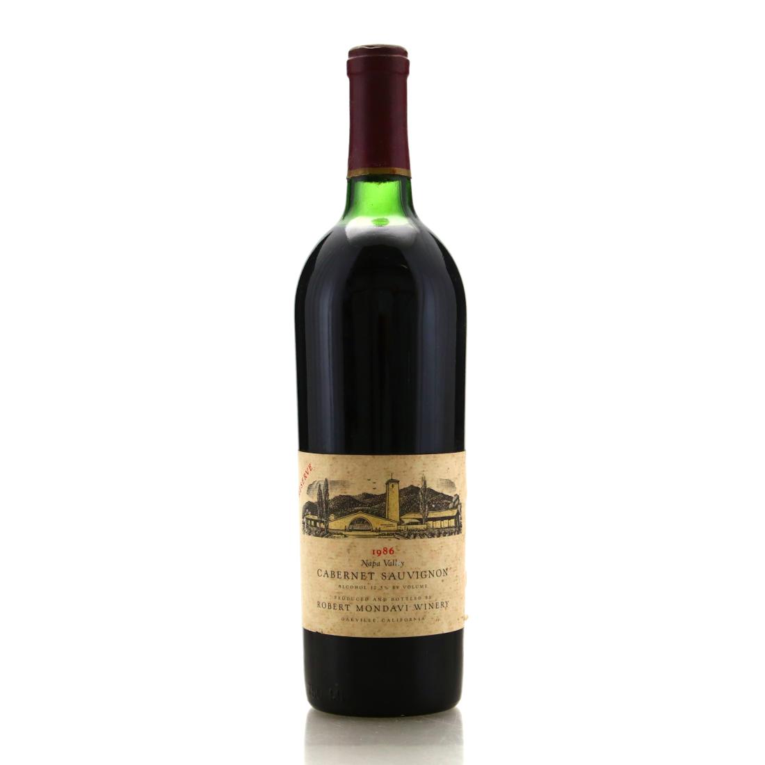Robert Mondavi Cabernet Sauvignon 1986 Napa
