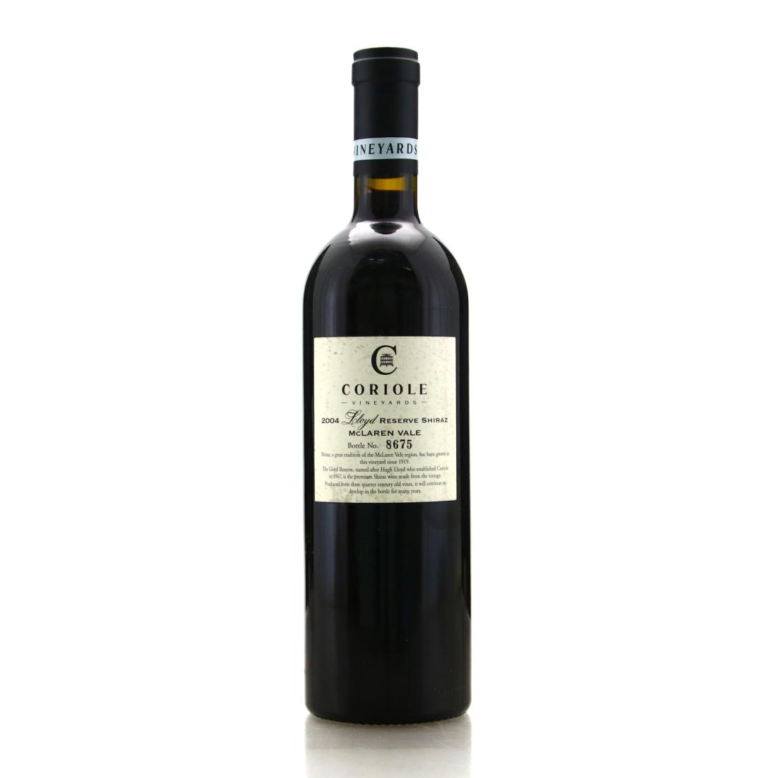 Image for Coriole Vineyards Lloyd Reserve Shiraz 2004 McLaren Vale