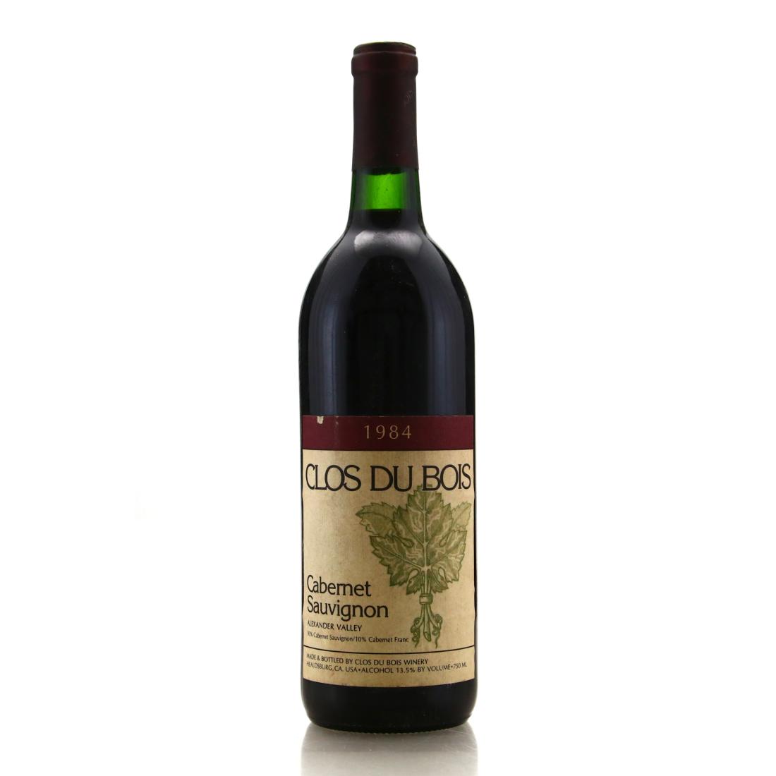 Image for Clos Du Bois Cabernet Sauvignon 1984 Alexander Valley