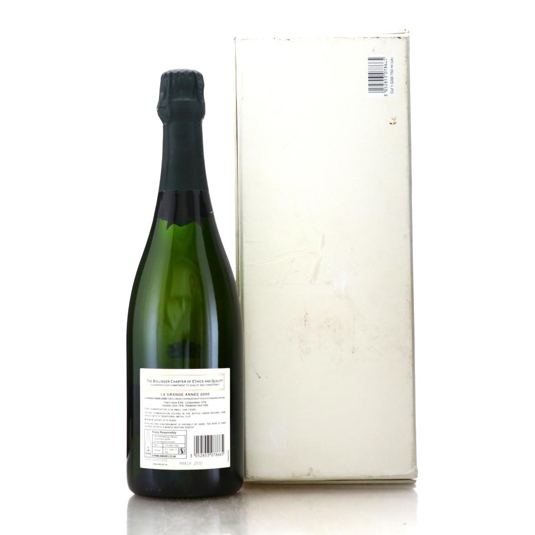 Image for Bollinger Grande Annee Brut 2000 Vintage Champagne