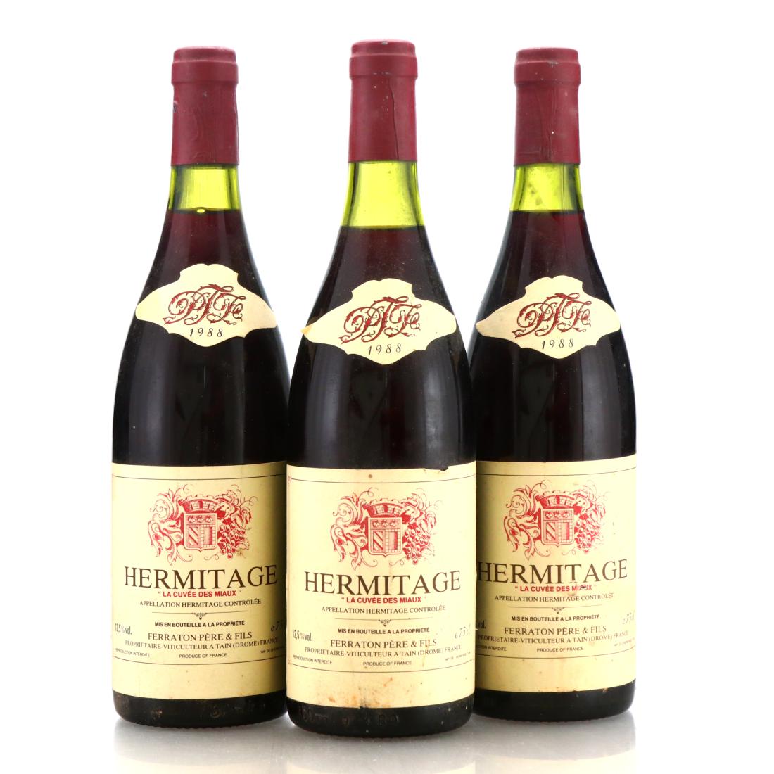 Image for Ferraton Pere & Fils  "La Cuvee Des Miaux" 1988 Hermitage