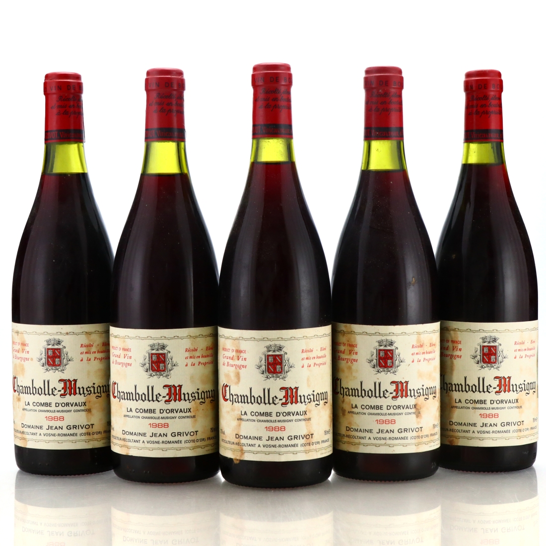 Dom. Jean Grivot La Combe d'Orveaux 1988 Chambolle-Musigny 1er-Cru 5x75cl