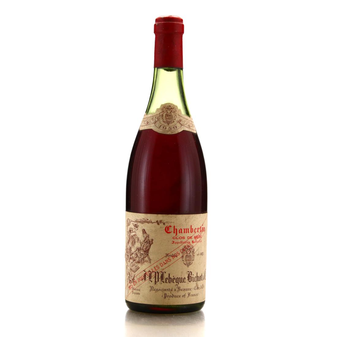 Image for J.L.P. Lebegue Bichot Clos De Beze 1959 Chambertin Grand-Cru