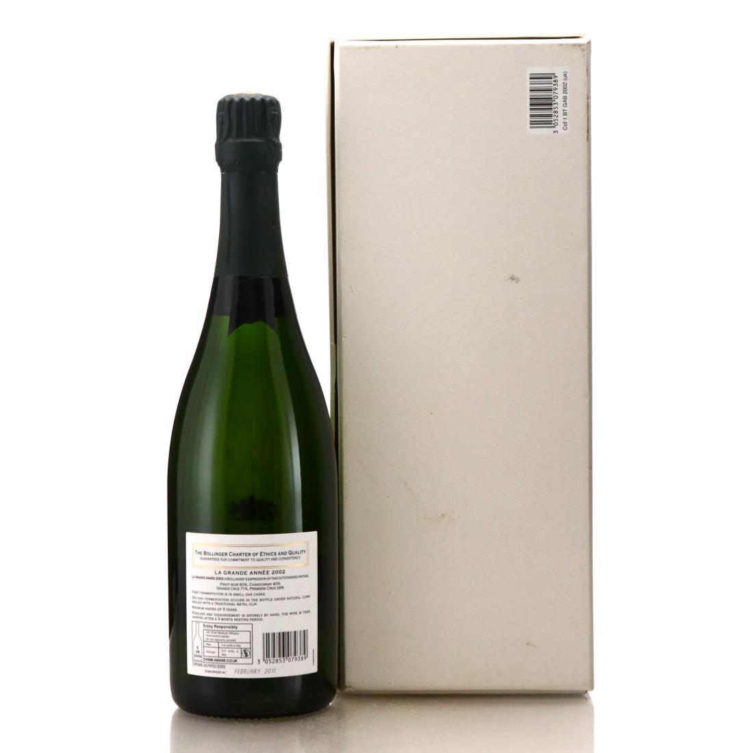 Image for Bollinger Grande Année Brut 2002 Vintage Champagne