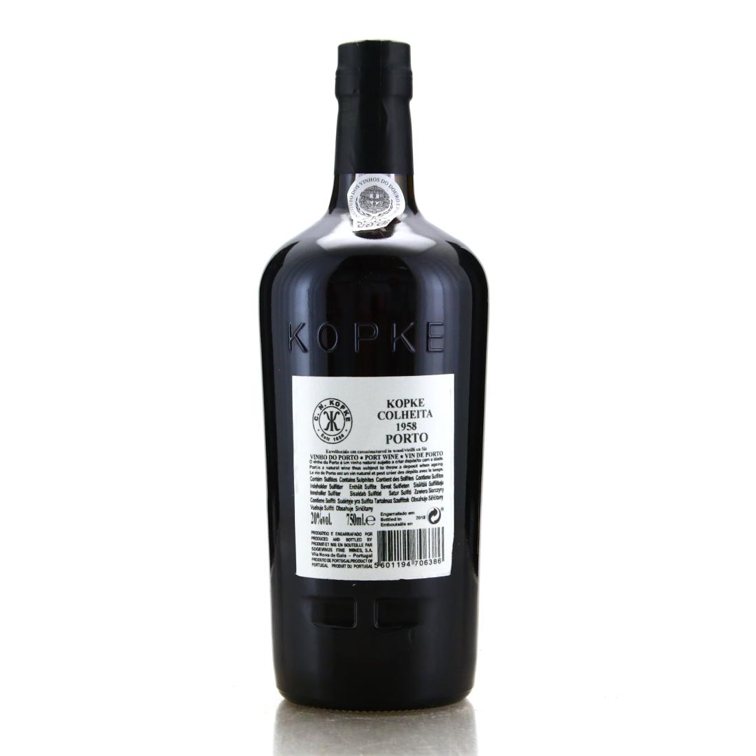 Image for Kopke 1958 Colheita Port / bottled 2013