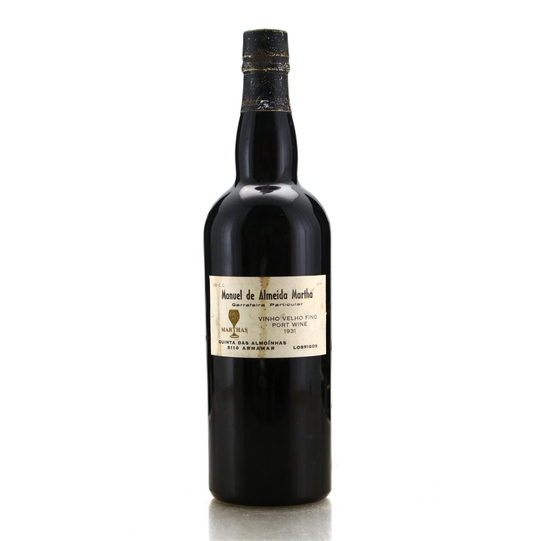 Image for Quinta das Almoinhas Manuel De Almeida Martha 1931 Garrafeira Port