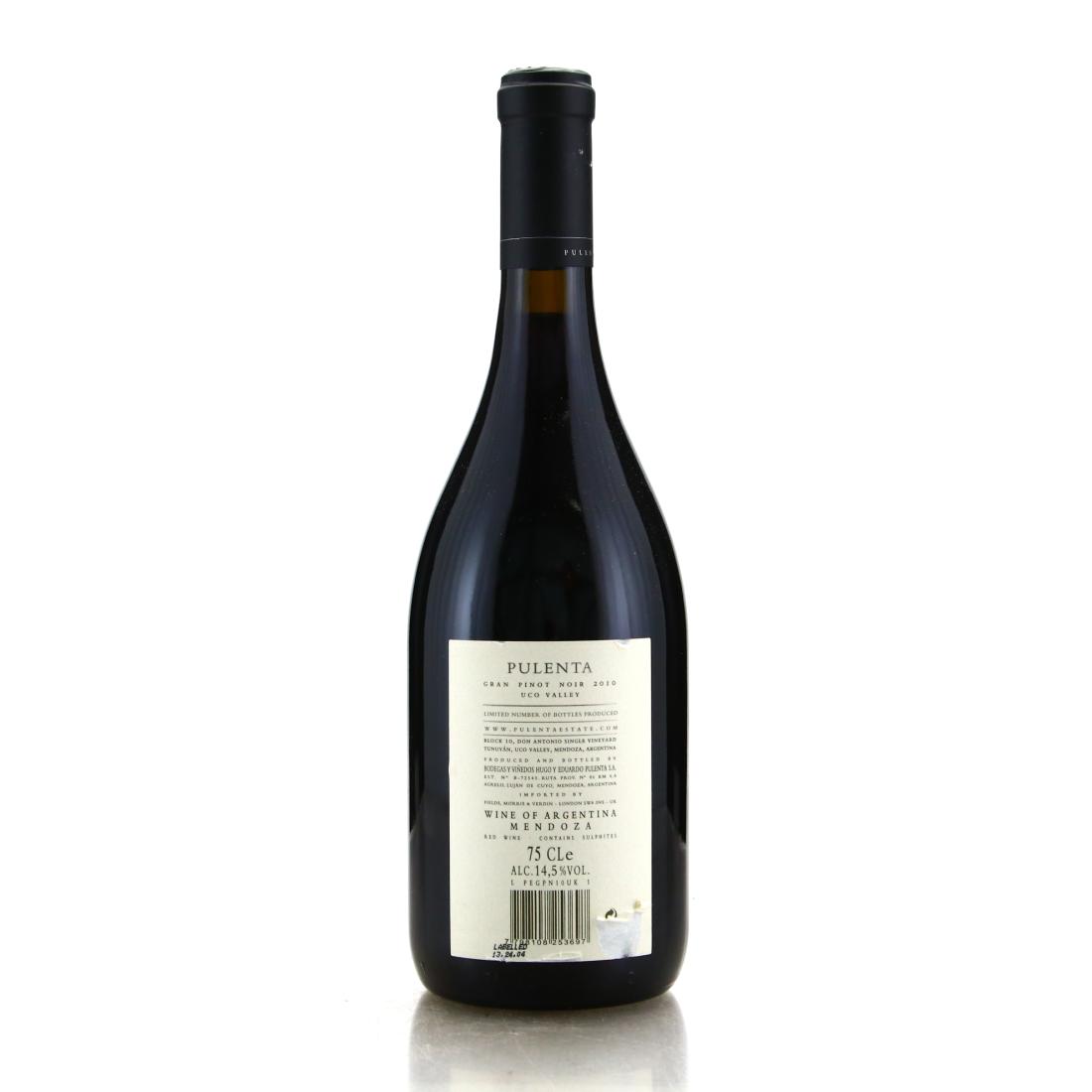 Image for Pulenta XV Gran Pinot Noir 2010 Uco Valley