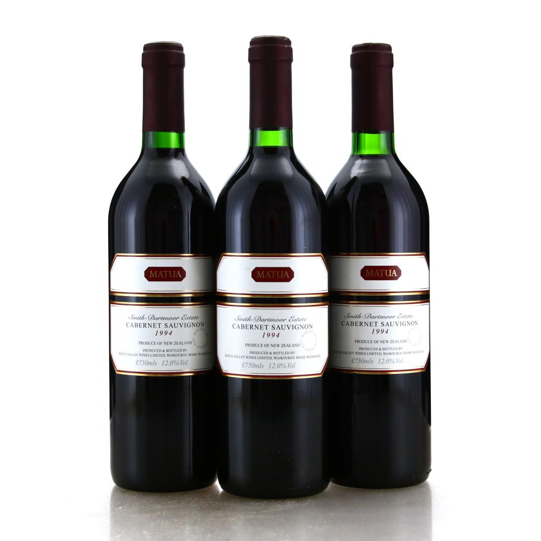 Image for Matua Smith-Dartmoor Estate Cabernet Sauvignon 1994 New Zealand