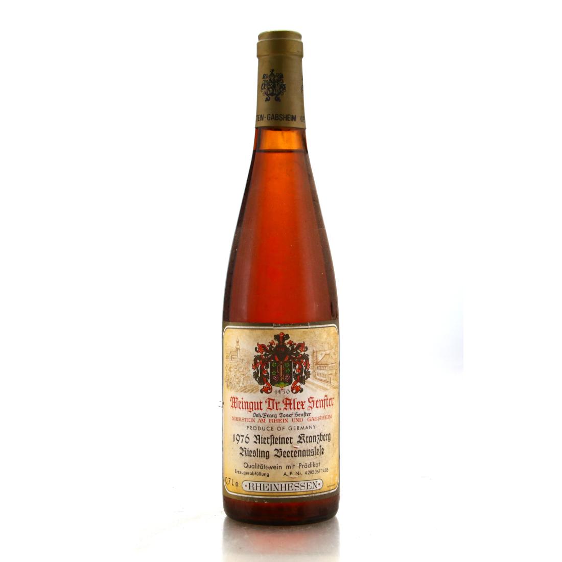 Image for Dr. Alex Senfter Niersteiner kranzberg Riesling Beerenauslese 1976 Rheinhessen