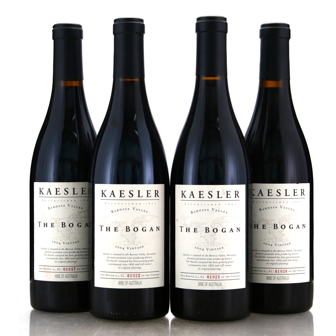Kaesler The Bogan Shiraz 2004 Barossa 4x75cl