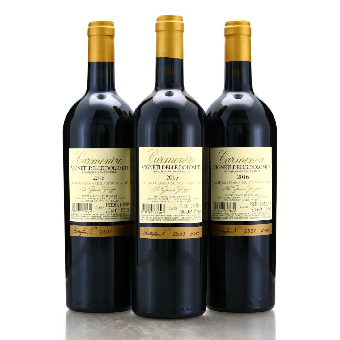 Image for San Leonardo Carmenere 2016 Dolomiti