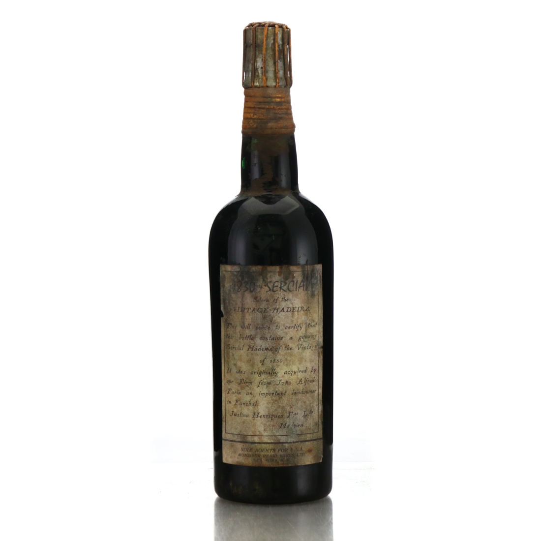 Justino Henriques Solera 1830 Sercial Madeira / US Import