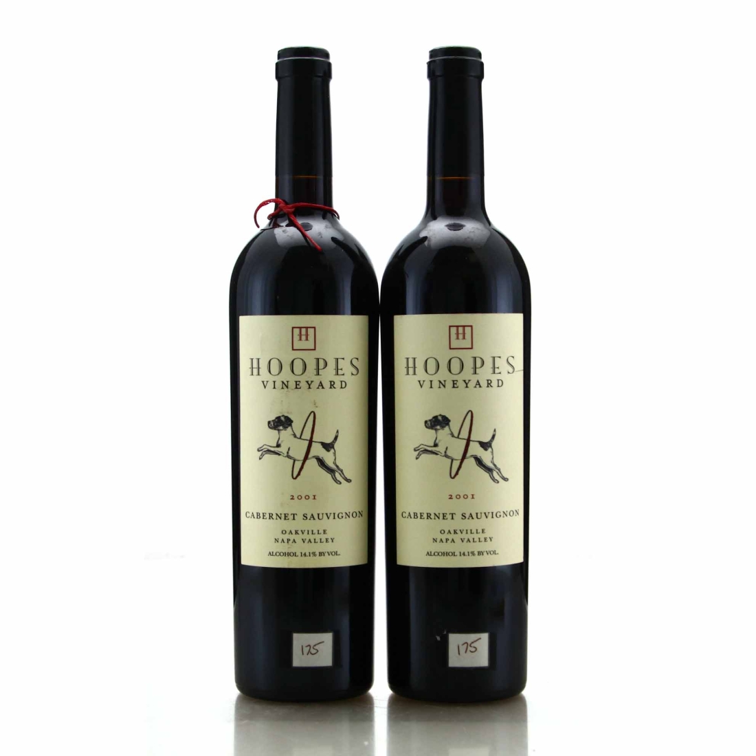 Yountville Winery Hoopes Vineyard Cabernet Sauvignon 2001 Oakville, Napa Valley 2x75cl