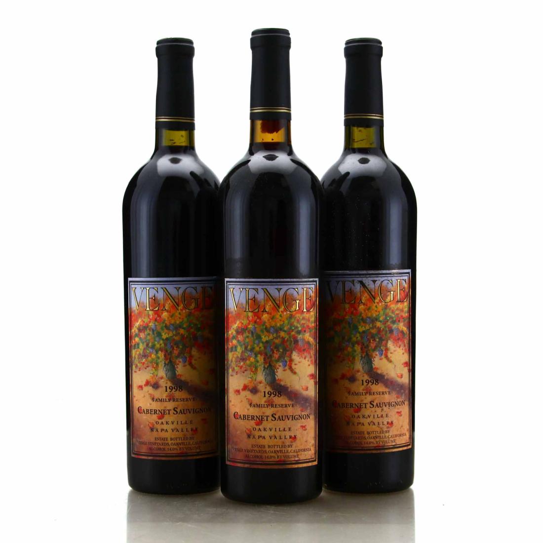 Venge Family Reserve Cabernet Sauvignon 1998 Oakville, Napa Valley 3x75cl