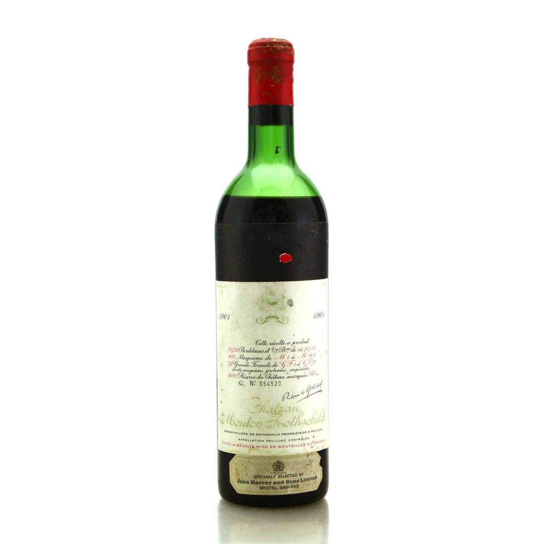Image for Ch. Mouton Rothschild 1961 Pauillac 1er Cru