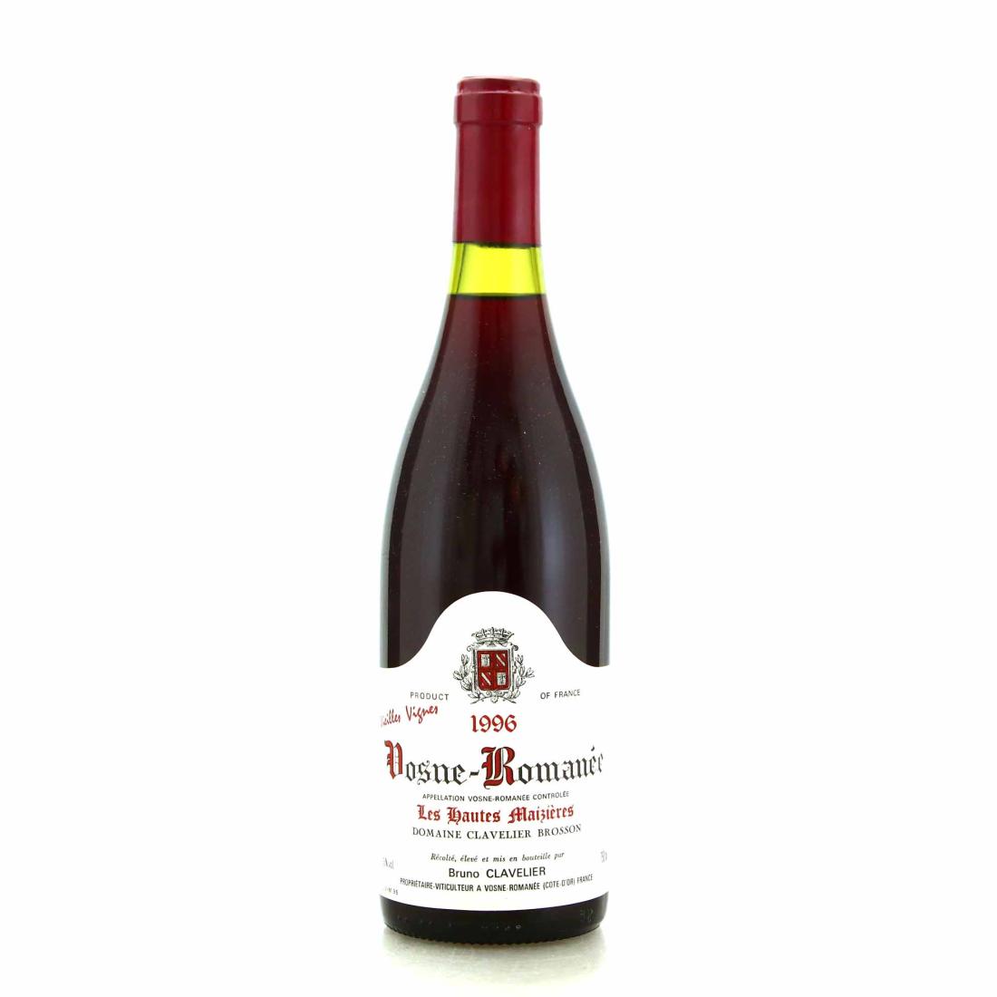 Bruno Clavelier Les Hautes Maizieres Vieilles Vignes 1996 Vosne-Romanee