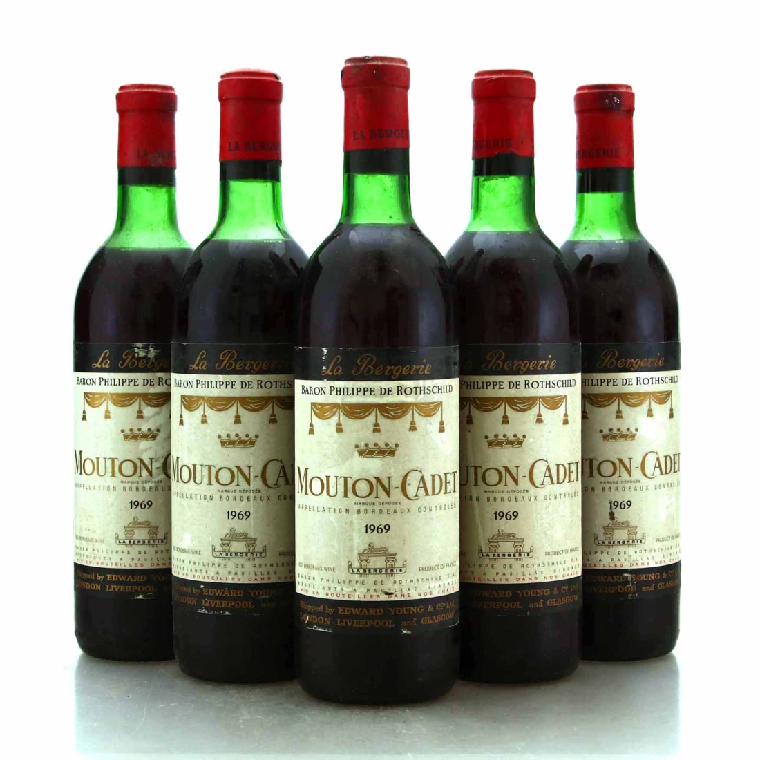 Mouton-Cadet Baron Philippe de Rothschild 1969 Bordeaux 5x75cl