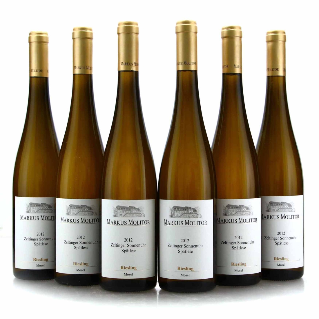Markus Molitor Zeltinger Sonnenuhr Riesling Spatlese 2012 Mosel / Gold Cap 6x75cl