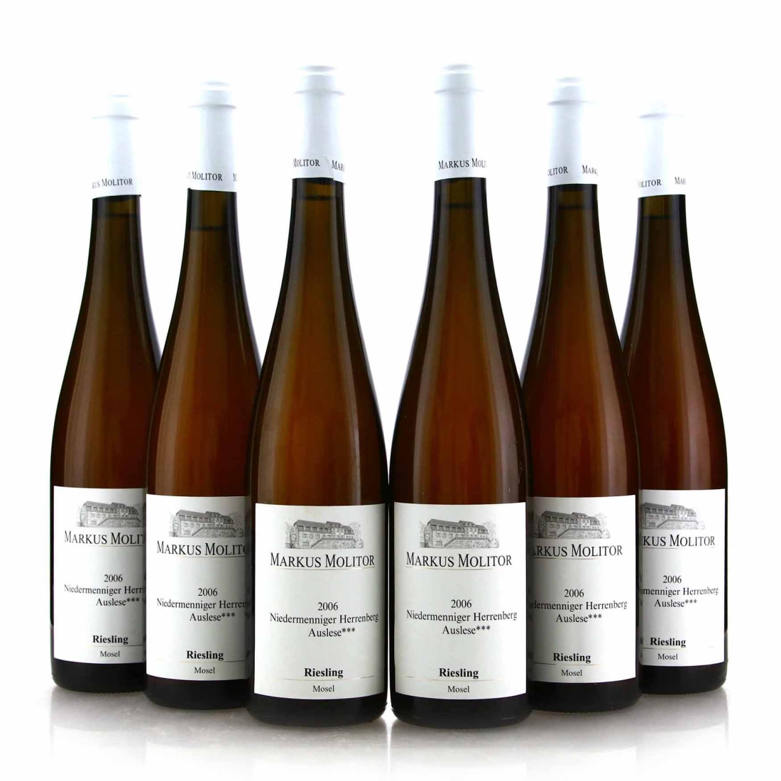Markus Molitor Niedermenniger Herrenberg Riesling Auslese *** 2006 Mosel / White Cap 6x75cl