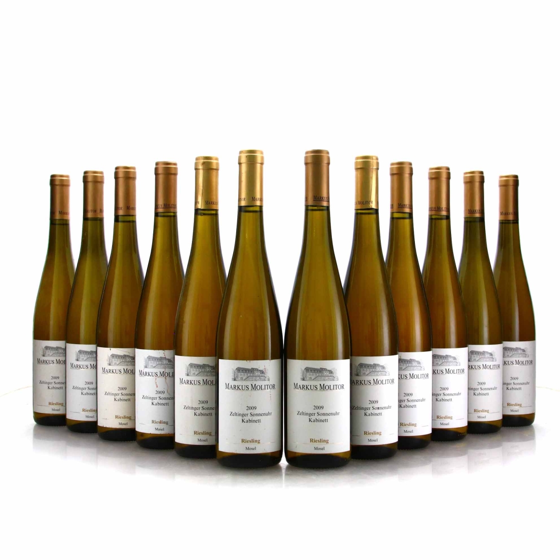 Markus Molitor Zeltinger Sonnenuhr Riesling Kabinett 2009 Mosel / Gold Cap 12x75cl