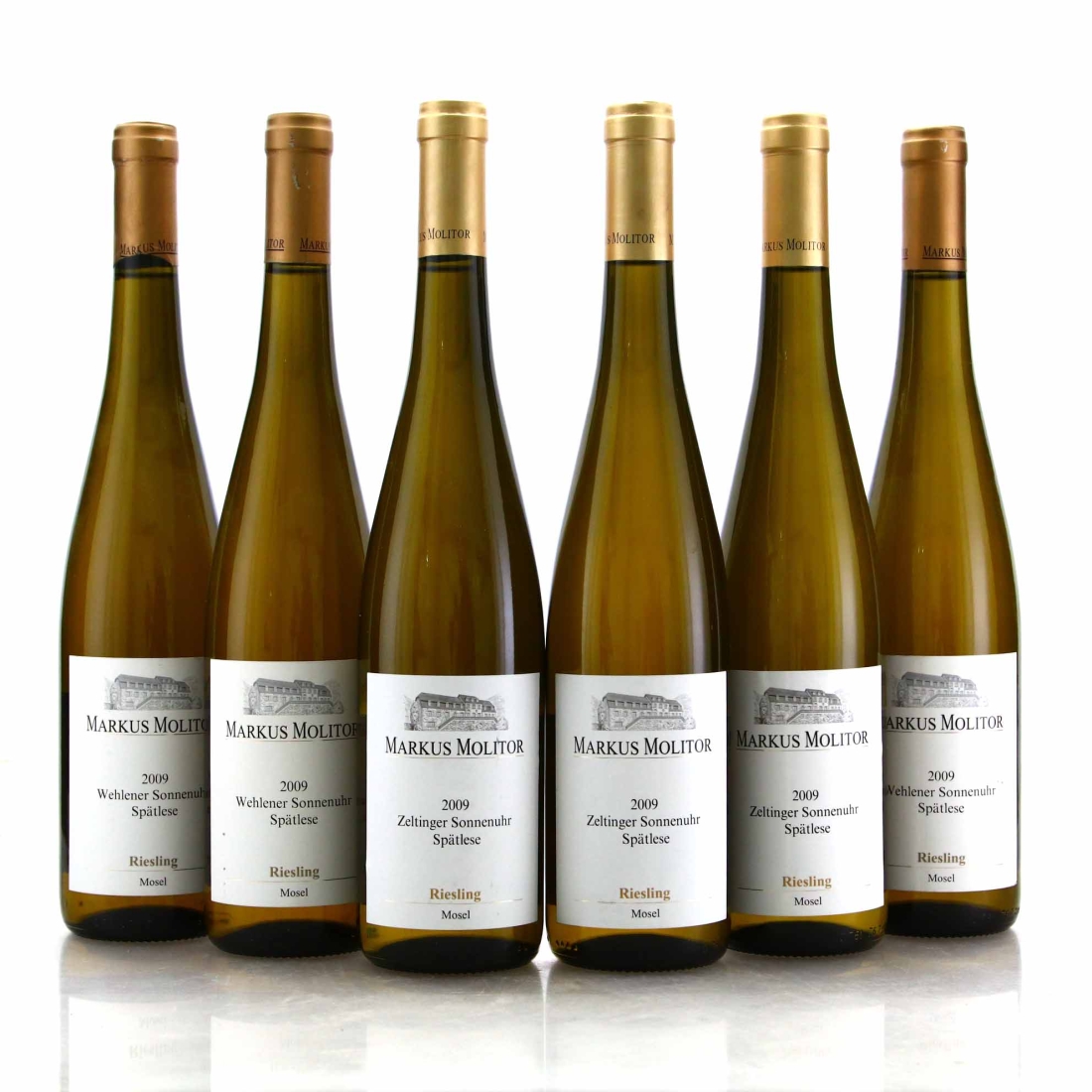 Markus Molitor Zeltinger Sonnenuhr Riesling Spatlese 2009 Mosel / Gold Cap 6x75cl