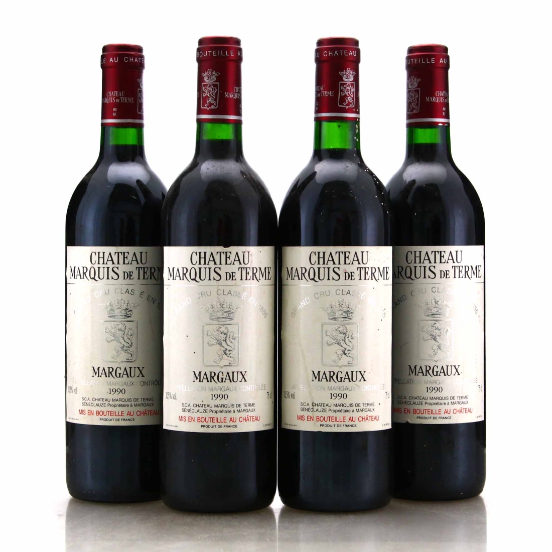Ch. Marquis de Terme 1990 Margaux 4eme-Cru 4x75cl